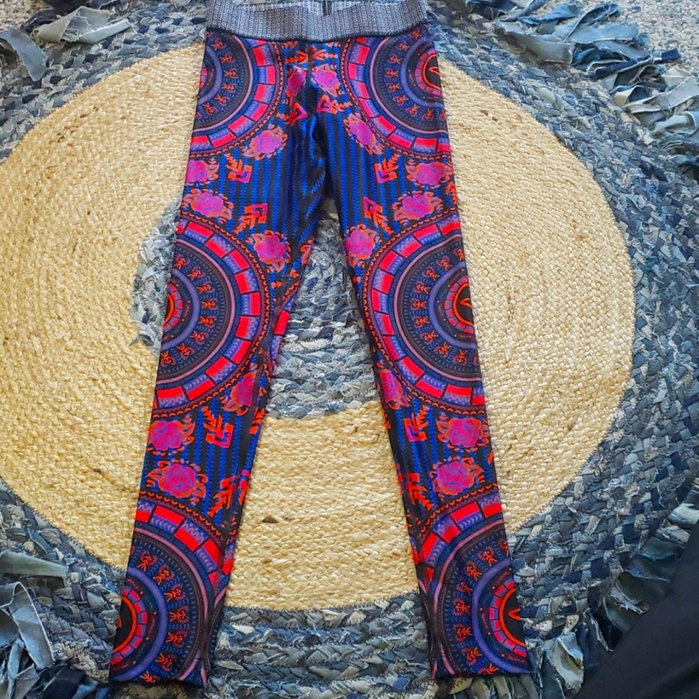 Set of Two Zumba leggings. Next Level & Mixt it Up long Leggings. XS